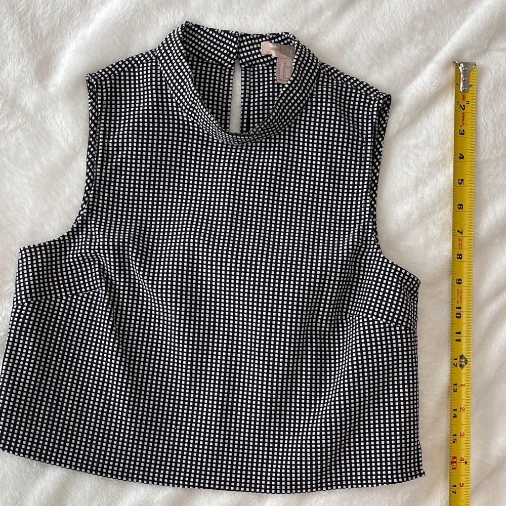 Black High-Neck Top